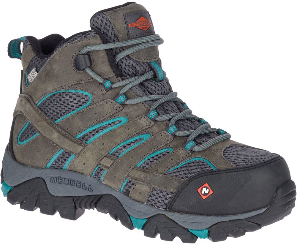 Botas Senhora - Merrell Moab Vertex Mid Waterproof Comp Toe Work - Marrom - ERP489673